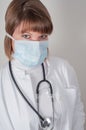 Doctor with protective face mask