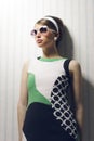 Fashion model with sunglasses Royalty Free Stock Photo