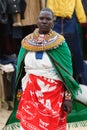 Portrait of the woman from the Samburu tribe in Kenya