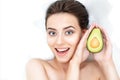 Portrait of woman taking spa. Skin beauty health care concept Royalty Free Stock Photo