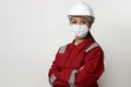 Portrait of a woman worker wearing medical mask Royalty Free Stock Photo