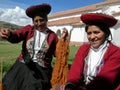 Portrait of women dressed in traditional clothing