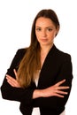 Portrait of young acian caucasian business woman Royalty Free Stock Photo