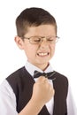 Portrait of a young angry businessman Royalty Free Stock Photo