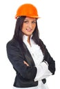 Portrait of young architect woman Royalty Free Stock Photo
