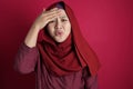 Muslim Woman Shows Regret Gesture, Forget Something Important