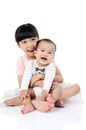 Asian lovely siblings Royalty Free Stock Photo