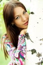 Portrait of the young beautiful woman Royalty Free Stock Photo