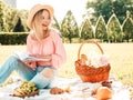 Portrait of young and beautiful woman posing outdoors Royalty Free Stock Photo