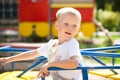 Portrait of a young blonde boy Royalty Free Stock Photo