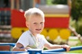 Portrait of a young blonde boy Royalty Free Stock Photo