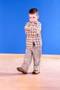 Portrait of a young boy with looking troubled Royalty Free Stock Photo