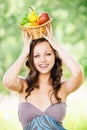 Portrait of young brunette woman Royalty Free Stock Photo