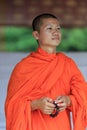 Portrait of a young Buddhist monk Royalty Free Stock Photo