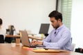 Portrait of Young business indian man working Royalty Free Stock Photo