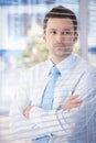 Portrait of young businessman in office Royalty Free Stock Photo