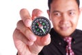 Businessman Showing Compass