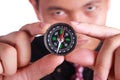 Businessman Showing Compass