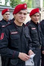 Portrait of a young carabiniere