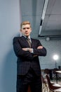 Portrait of young business man Royalty Free Stock Photo