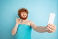 Portrait of young caucasian man in his beauty day and skin care routine Royalty Free Stock Photo