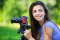 Portrait young charming woman Royalty Free Stock Photo