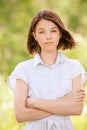 Portrait young charming woman Royalty Free Stock Photo