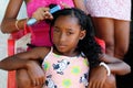 Portrait of the young Colombian women