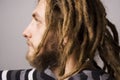 Portrait of young dreadlock man Royalty Free Stock Photo