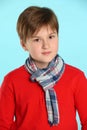 Portrait of a young European teenage boy. Royalty Free Stock Photo