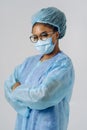 Portrait of young female african american doctor or nurse Royalty Free Stock Photo