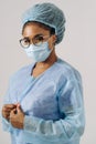 Portrait of young female african american doctor or nurse Royalty Free Stock Photo