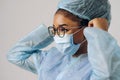 Portrait of young female african american doctor or nurse Royalty Free Stock Photo