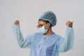 Portrait of young female african american doctor or nurse Royalty Free Stock Photo