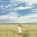 Portrait of a young free girl