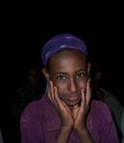 Benishangul Gumuz, Ethiopia, circa June 2007: Girl from a rural community posing for the camera