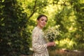 Portrait of a young girl in daisies Royalty Free Stock Photo