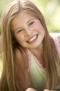 Portrait Of Young Girl Relaxing In Countryside Royalty Free Stock Photo