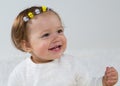 Portrait of a young girl who smiles Royalty Free Stock Photo