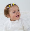 Portrait of a young girl who smiles Royalty Free Stock Photo