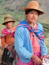 Portrait of a young girls dressed in traditional clothing