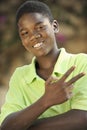 Portrait of a Young Haitian Teen Boy