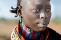 Portrait of young hamer woman, Ethiopia, Omo Valley