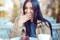 Portrait of young happy Asia woman laughing looking at youPortrait of young happy Asia indian woman laughing looking at you, Royalty Free Stock Photo