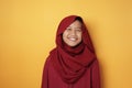 Asian Muslim Teenage Girl Wearing Hijab Smiling at Camera Royalty Free Stock Photo