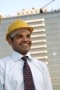Portrait of young indian architect Royalty Free Stock Photo