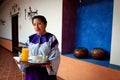 Portrait of young indigenous woman from Ecuador