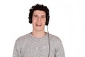 Man listening music. Royalty Free Stock Photo