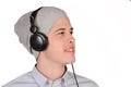 Man listening music. Royalty Free Stock Photo