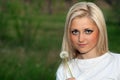 Portrait of young lovely blonde Royalty Free Stock Photo